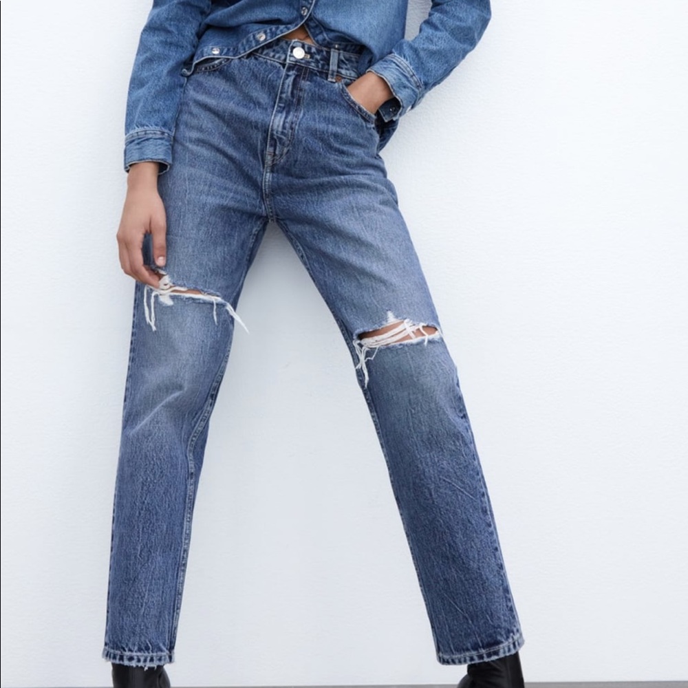 Zara mom fit jean